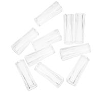 Kichvoe 10 Piezas de Mangos Transparentes de Varilla para Persianas Verticales, Accesorios de Agarre Pom Duraderos para Estores de Ventanas en Dormitorio y Hogar