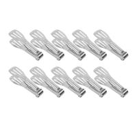 Kichvoe 10 Piezas Pinzas Pequeñas de Acero Inoxidable para Aperitivos y Hielo, Fáciles de Transportar y Almacenar, Ideales para Desayuno y Buffet en Cocina