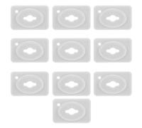 Kichvoe 10 Piezas Protector de Enchufes para Bebés, Cubierta de Seguridad para Tomacorriente, Blanco, Abs, 2 Clavijas, para Enchufes Eléctricos, Fácil de Instalar,