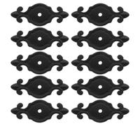 Kichvoe 10 placas traseras para pomos de estilo retro para cómodas y