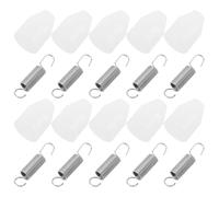 Kichvoe 10 Tapones de Resorte para Embudo Dispensador de Masa de Panqueques, Accesorios de Acero Inoxidable Resistentes al Calor para Dispensador de Jarabe, Kit de 20 Piezas para Uso