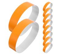 Kichvoe 100 Collares Básicos Ajustables para Cachorros Recién Nacidos, Pulseras de Identificación Pequeñas para Perros, 100 Unidades Color Naranja Claro para Control y Seguridad