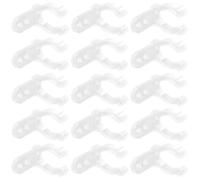 Kichvoe 100piezas Clips de Abrazadera para Tubos LED Silicona Transparente con Tornillos Soporte Fijo para Instalación de Tubos Fluorescentes Decoración de Salón
