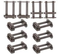 Kichvoe 10piezas Conector de Cadena de Rodillos Doble Línea Hebilla de Acero para Enlace Rápido Compatible con Cadenas de Bicicleta de Doble Eslabón