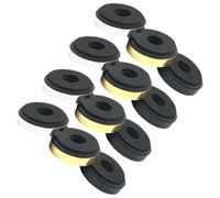 Kichvoe 12piezas Almohadillas Aislamiento Altavoz Antivibración Soporte Estable para Equipos Audio y Ordenadores Protectores Suelo Absorben Ruido y Protegen Dispositivos