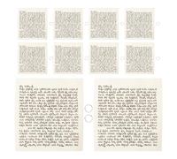 Kichvoe 15 Piezas Mezuzá Judía Pergamino de Bendición Rollo de Pergamino de Mezuzá Kosher Papel Hierro Plata para Puerta, Decoración Hebrea para Fiestas Judías y Bodas