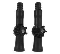 Kichvoe 2 adaptadores de cabezal giratorio para pértiga telescópica - Conector giratorio para cambiar bombillas de lámparas colgantes, plumero y limpieza de canalones - Compatible con rosca de