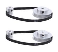 Kichvoe 2 juegos de ruedas síncronas GT2 | Kit de poleas de correa de distribución con reducción 1:3 para automatización CNC | Aluminio de 20 y 60 dientes, orificio de 5 mm para una transmisión