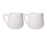 Kichvoe 2 Piezas Cuchara De Salsa Servidor De Jarabe Mini Taza De Espuma De Leche De Vidrio Tazas De Café Expreso Vaso Para Espumar Leche Balde Cerámica Italiano Plato De Frutas