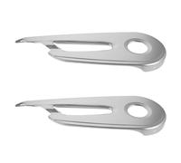 Kichvoe 2 Piezas Protector de Cadena Bicicleta, Cubrecadena Semiencerrado de Hierro, Plata, Diseño Estable, Evita Ropa se Enganche, para Bicicleta y Plato, para Trayectos Diarios