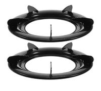 Kichvoe 2 Piezas Soporte De Estufa De Gas Salvamanteles De Anillo De Gas Soporte para Estufa Placa De Cocina Estufa Quemador Rejilla Rango De Gas Cuna Wok Horno Eléctrico Planchar Estante