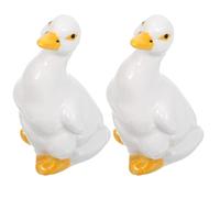 Kichvoe 2 Piezas Tapas de Rosca para Inodoro, Tapones para Tornillos de Inodoro de Cerámica Forma de Pato, Decorativas, Ajuste, para Hogar y Temas Náuticos