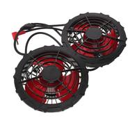 Kichvoe 2 Piezas Ventilador Tipo Acondicionado para Chaleco Refrigerante Alto Rendimiento de Flujo de Aire Ruido, Material Plástico Adecuado para Fiesta Verano en Construcción y Almacenes