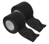 Kichvoe 2 Rollos de Cinta Aislante Negra de Terciopelo Resistente al Calor y Fácil de Rasgar para Automóviles Adecuado para Telar de Cables y Protección de Arnés