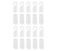 Kichvoe 20 Piezas de Ganchos de Punta y Mangos para Varilla de Persiana Vertical, Accesorios de Plástico Resistentes para Varillas de Persianas, Repuestos para Cortinas en Hogar y Cocina