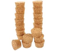 Kichvoe 20 Piezas Tapones de Corcho de Madera Natural de Tapones Cónicos Reutilizables para Botellas de Vino y Decoración Compatibles con