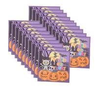 Kichvoe 20piezas De Halloween Servilletas De Halloween De Papel Unidades Tema De Calabaza y Murciélago Para Fiestas De Fiesta y Celebración