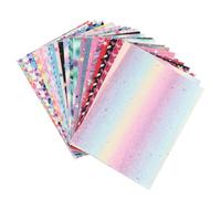 Kichvoe 22 Piezas de Tela de Cuero para Bricolaje A5 Patrón de Sirena y Corazón, Tela de Piel Sintética Resistente Que No Se Desgarra, Adecuado para Manualidades y Estilo Varios estilos