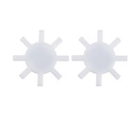 Kichvoe 2piezas Barra Magnética de Agitación de Laboratorio de Forma de Engranaje Ptfe para Mezcla Precisa Química Biología y Medicina