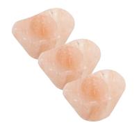 Kichvoe 3 Piezas Jabón Exfoliante en Barra de Sal Mineral Rosa, Piedra de Sal Exfoliante en Forma de Lingote, Tallado a Mano, para Epidermis Sensible, Spa en Casa y Masaje en Frío y Calor