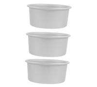 Kichvoe 3 Piezas Molde Redondo para Tartas de Aluminio Anodizado Antiadherente Práctico para Hornear Bizcochos Mousses y Postres Bandeja Horno para Pasteles y Tartas