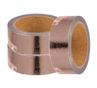 Kichvoe 3 Rollos de Cinta Metálica Autoadhesiva para Manualidades Cinta Washi Decorativa Rosa Dorado y Bricolaje Adhesivo para Diario Álbum y Regalos