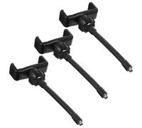 Kichvoe 3 Soportes para Teléfono Móvil Ajustables de Cuello de Cisne Flexibles Pinza de Silicona Antirayaduras 5,8-8,5 Cm Negro para Accesorios de Fotografía y Montaje