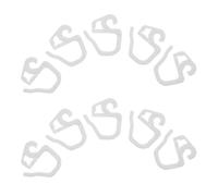 Kichvoe 36 Piezas Ganchos de Plástico Blanco para Cortinas Plisadas, Accesorios Resistentes y Versátiles para Colgar Cortinas en Decoración del Hogar y Sala de Estar