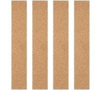 Kichvoe 4 Tiras de Corcho Adhesivo Natural sin Marco para Pared, Tablero de Notas y Mensajes, Plancha Texturizada Antideslizante para Oficina, Hogar y Aula, Suministros Hogar