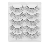 Kichvoe 5 Pares de Pestañas Postizas de Aspecto Natural, Pestañas Cortas 3d, Ligeras para Maquillaje Diario Y Ocasiones Especiales.