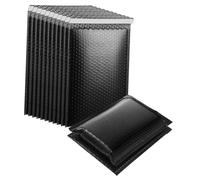 Kichvoe 50 Piezas Bolsas de Envío Acolchadas Autoadhesivas Negras Unidades para Embalaje de Ropa Protección de Artículos Frágiles para Negocios Pequeños