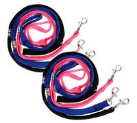 Kichvoe 6 Correas de Nailon Antideslizantes Ajustables Cuidado y Baño de Perros Pequeños y Medianos, Paquete de 6 Piezas en Azul, Negro y Rosa para Peluquería Canina Profesional