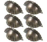 Kichvoe 6piezas Tiradores Vintage de Semicircular para Muebles Diseño Retro Decorativo para Armarios Cómodos y Fáciles de Instalar