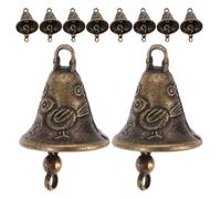 Kichvoe Accesorios para Carrillón de Viento Campanas Pequeñas de Metal, 10 Piezas para Decoración Colgante en Hogar y Eventos Rústicos