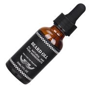 Kichvoe Aceite para Cuidado de Vello Facial 30ml Fluido Nutritivo y Ligero en Botella de Vidrio Negro para Hombres, Adecuado para Uso Diario