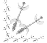 Kichvoe Acero Galvanizado Conector de Encimera Plata 100mm 10 Piezas Forma Media Luna Junta de Encimera de Cocina Combinación Flexible y Estabilidad