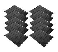 Kichvoe Álbum de Sellos de Forma Segura 10 Hojas de Plástico Negro Reutilizable y Duradero para Coleccionar Postales y Sellos