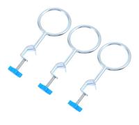 Kichvoe Anillo Aleatorio de Hierro Vasos de Matraces Soporte, para y Duradero y Resistente, Paquete de 3 Piezas Color para Laboratorio Químico y Banco de Pruebas Color Aleatorio