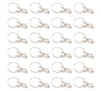 Kichvoe Anillos de Clip para Cortinas de Hierro, 50 Unidades, con Diseño Dentado Reforzado, Clips para Colgar Cortinas de Baño, Puerta y Ventana, Resistentes y Fáciles de Deslizar