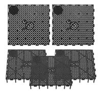 Kichvoe Bandeja Divisoria para Peceras de Plástico Negro, 5 Piezas, Separador para Acuario Fácil de Ensamblar y Permite Libre Flujo de Agua para Decoración y Filtración
