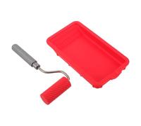 Kichvoe Bandeja para Pintura Herramienta Práctica de Silicona Reutilizable con Rodillo y Pincel Portátil para Aplicar Pintura y Pegamento