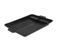 Kichvoe Barbacoa Parrilla Plancha Antiadherente con Guía de Aceite Ligera y para Cocina y Exterior Bandeja Estable para Asar Carne y Pescado Hogar y Jardín