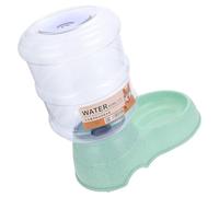 Kichvoe Bebedero Automático para Mascotas 3,8l Contenedor de Agua para Perros y Gatos Color Verde Paja Boquilla Antideslizante y Control de Flujo Adecuado para Uso Doméstico