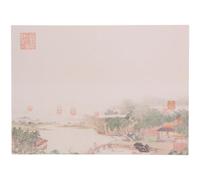 Kichvoe Bloc de Notas Portátil Estilo Chino Papel Grueso Tamaño Pequeño para Escribir Mensajes, Blocs de Notas Prácticos para Estudiantes y Oficina, Papel para Mensajes y Planificación