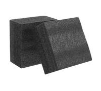 Kichvoe Bloques de Espuma Artesanales 2 Piezas Negras 11x11 Cm Altura 6 Cm para Arreglos de Flores y Secas, Suministros para Ramos y Decoración de Bodas