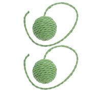 Kichvoe Bolas de Repuesto para Rascador de Gatos de Sisal 2 Piezas Verdes, Accesorios para Juguetes para Gatitos de Interior y Postes Rascadores, Repuestos para Muebles de Gatos