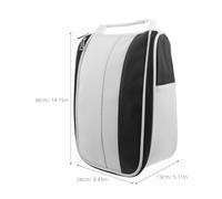 Kichvoe Bolsa organizadora para Zapatos de Golf de Piel sintética con Cremallera para Hombre y Mujer, Ideal para Tacos, Clavos y Deportes de Viaje.