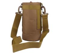 Kichvoe Bolsa para Botella de Agua 1,5 L Marrón de Nailon para Senderismo | Llevar al Hombro Cinturón, Guarda Móvil y Accesorios Pequeños, para Caminar y Correr