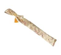 Kichvoe Bolsa para Espada Japonesa de Seda con Borla, Funda de Protección para Wakizashi y Espadas Largas, Diseño Vintage con Estampado de Fénix Amarillo, Ligera y Resistente para Artes