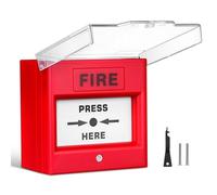 Kichvoe Botón de Alarma contra Incendios Función Antirrobo y Liberación Eléctrica, Botón Manual para Control de Salida en Emergencias, Diseñado para Uso en Hogares, Oficinas y Áreas